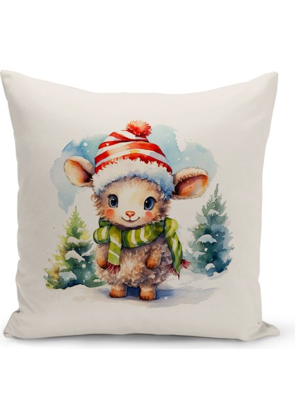 Yılbaşı Serisi Çift Tarafı Dijital Baskılı 4'lü Kırlent Kılıfı Seti (Christmas Noel Cushion Cover) fiyatları