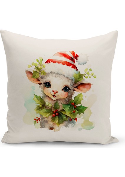 Yılbaşı Serisi Çift Tarafı Dijital Baskılı 4'lü Kırlent Kılıfı Seti (Christmas Noel Cushion Cover) modelleri
