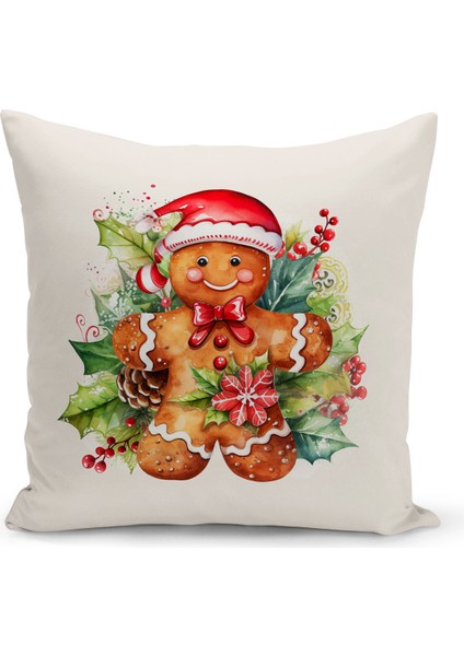 Yılbaşı Serisi Çift Tarafı Dijital Baskılı 4'lü Kırlent Kılıfı Seti (Christmas Noel Cushion Cover) indirimleri
