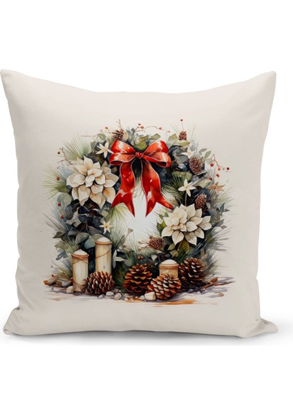 Yılbaşı Serisi Çift Tarafı Dijital Baskılı 4'lü Kırlent Kılıfı Seti (Christmas Noel Cushion Cover) modelleri