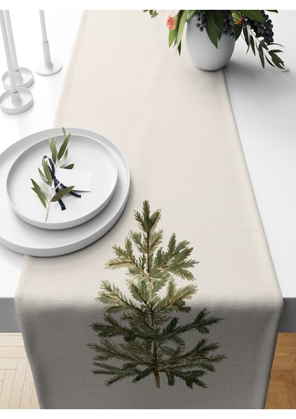 Yılbaşı Serisi 140X40 cm Dijital Baskılı Runner (Christmas Noel)