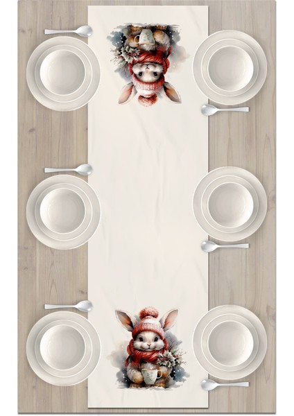 Yılbaşı Serisi 140X40 cm Dijital Baskılı Runner (Christmas Noel) fiyatları