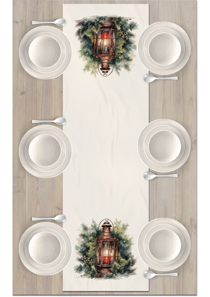 Yılbaşı Serisi 140X40 cm Dijital Baskılı Runner (Christmas Noel) fiyatları