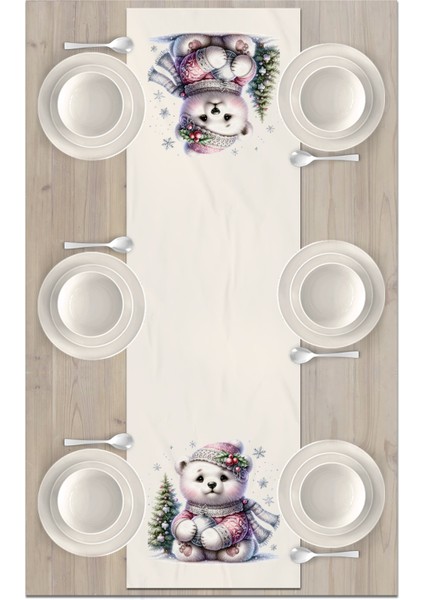 Yılbaşı Serisi 140X40 cm Dijital Baskılı Runner (Christmas Noel) fiyatları