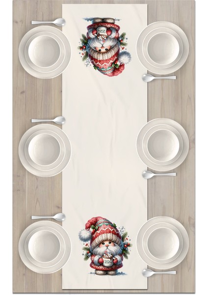 Yılbaşı Serisi 140X40 cm Dijital Baskılı Runner (Christmas Noel) fiyatları