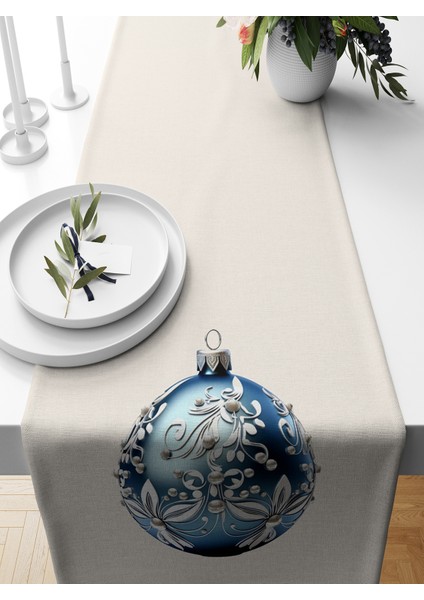 Yılbaşı Serisi 140X40 cm Dijital Baskılı Runner (Christmas Noel)