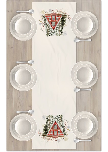 Yılbaşı Serisi 140X40 cm Dijital Baskılı Runner (Christmas Noel) fiyatları