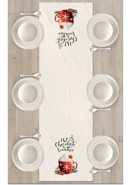 Yılbaşı Serisi 140X40 cm Dijital Baskılı Runner (Christmas Noel) fiyatları