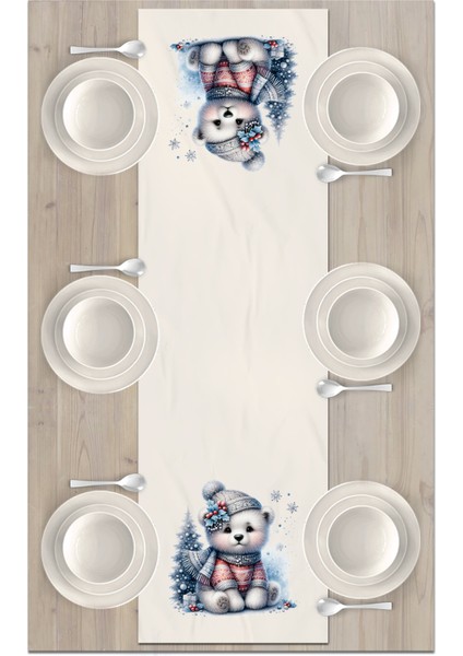 Yılbaşı Serisi 140X40 cm Dijital Baskılı Runner (Christmas Noel) fiyatları