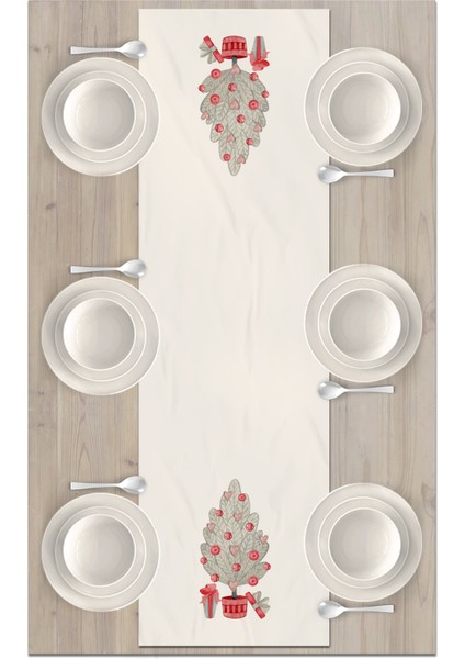 Yılbaşı Serisi 140X40 cm Dijital Baskılı Runner (Christmas Noel) fiyatları