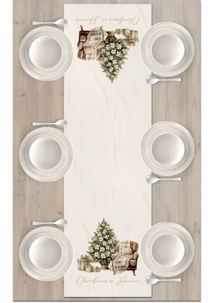 Yılbaşı Serisi 140X40 cm Dijital Baskılı Runner (Christmas Noel) fiyatları