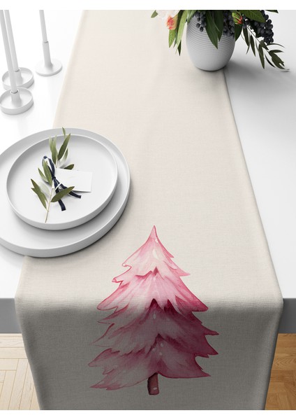 Yılbaşı Serisi 140X40 cm Dijital Baskılı Runner (Christmas Noel)