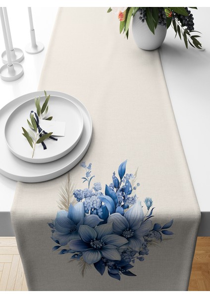 Yılbaşı Serisi 140X40 cm Dijital Baskılı Runner (Christmas Noel)