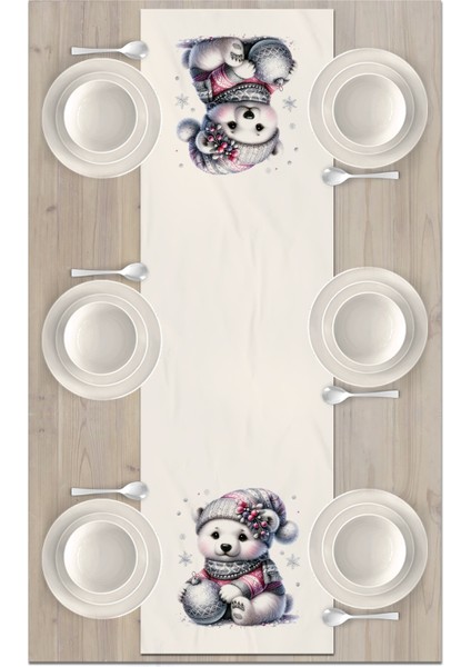 Yılbaşı Serisi 140X40 cm Dijital Baskılı Runner (Christmas Noel) fiyatları