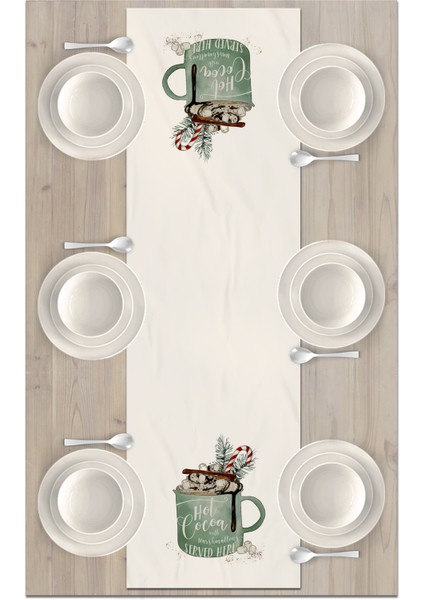 Yılbaşı Serisi 140X40 cm Dijital Baskılı Runner (Christmas Noel) fiyatları