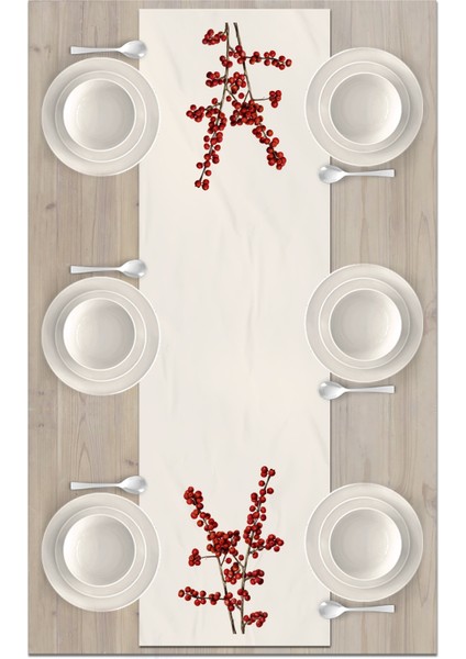 Yılbaşı Serisi 140X40 cm Dijital Baskılı Runner (Christmas Noel) fiyatları