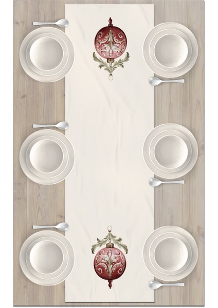 Yılbaşı Serisi 140X40 cm Dijital Baskılı Runner (Christmas Noel) fiyatları