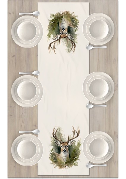 Yılbaşı Serisi 140X40 cm Dijital Baskılı Runner (Christmas Noel) fiyatları