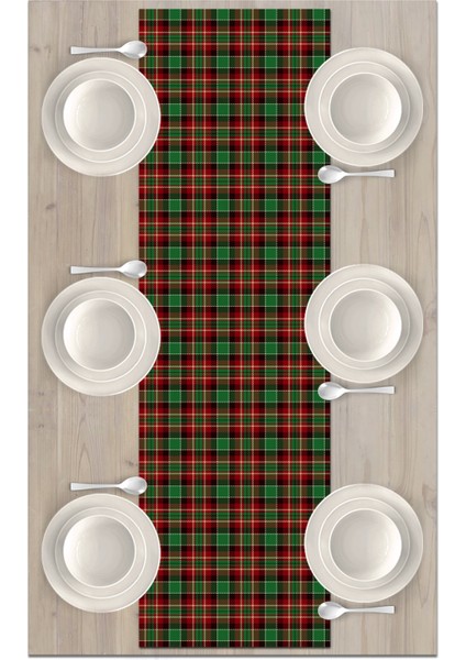 Yılbaşı Ekose Serisi 140X40 cm Dijital Baskılı Runner (Christmas Noel) fiyatları
