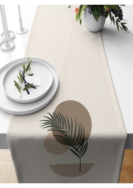 Minimalist Serisi 140X40 cm Dijital Baskılı Runner