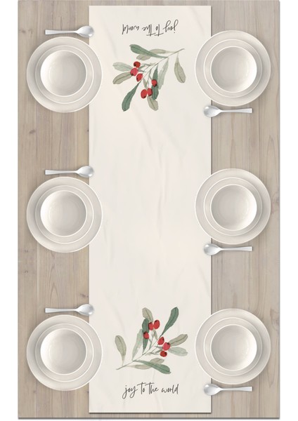 Yılbaşı Serisi 140X40 cm Dijital Baskılı Runner (Christmas Noel) fiyatları