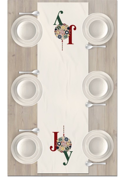 Yılbaşı Serisi 140X40 cm Dijital Baskılı Runner (Christmas Noel) fiyatları