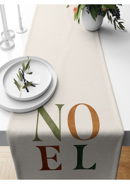 Yılbaşı Serisi 140X40 cm Dijital Baskılı Runner (Christmas Noel)