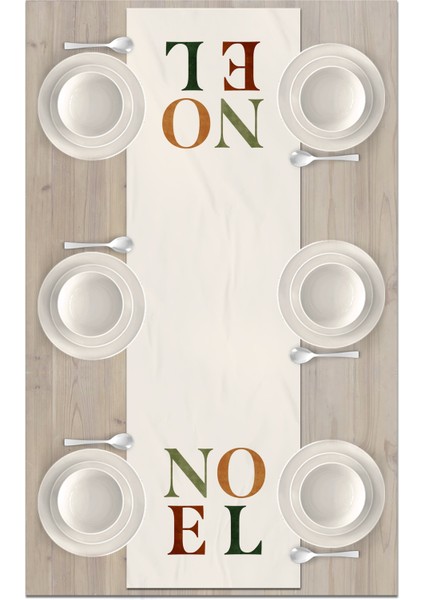 Yılbaşı Serisi 140X40 cm Dijital Baskılı Runner (Christmas Noel)
