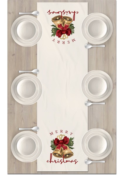 Yılbaşı Serisi 140X40 cm Dijital Baskılı Runner (Christmas Noel) fiyatları