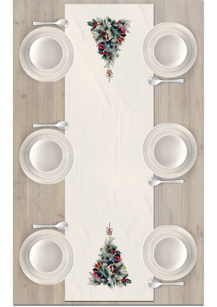 Yılbaşı Serisi 140X40 cm Dijital Baskılı Runner (Christmas Noel) fiyatları