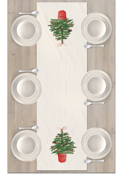 Yılbaşı Serisi 140X40 cm Dijital Baskılı Runner (Christmas Noel) fiyatları