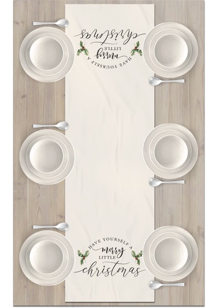 Yılbaşı Serisi 140X40 cm Dijital Baskılı Runner (Christmas Noel) fiyatları