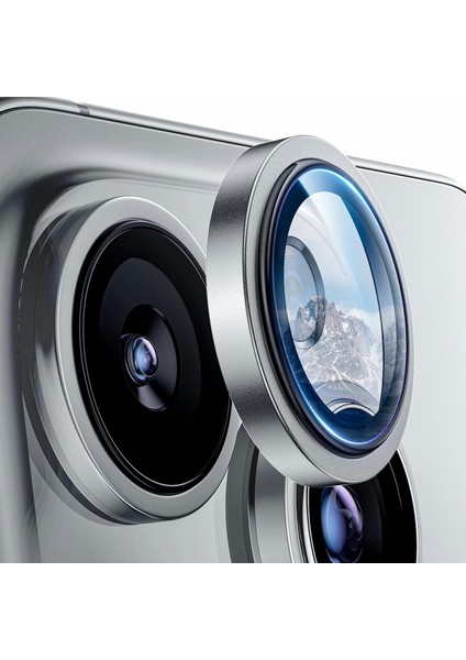 Apple iPhone 16 Pro Lens Kamera Koruyucu Premium Safir Parmak Izi Bırakmayan Cl-12