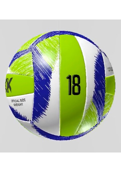 College No 5 Voleybol Topu - 4 Katmanlı - 265 Gram - 18 Parça - El Dikişli Voleybol Topu