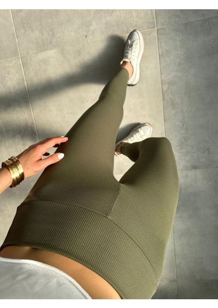 Yüksek Bel Kalın Bel Şardonlu Fitilli Tayt, Kışlık Tayt, Renkli Tayt fiyatları