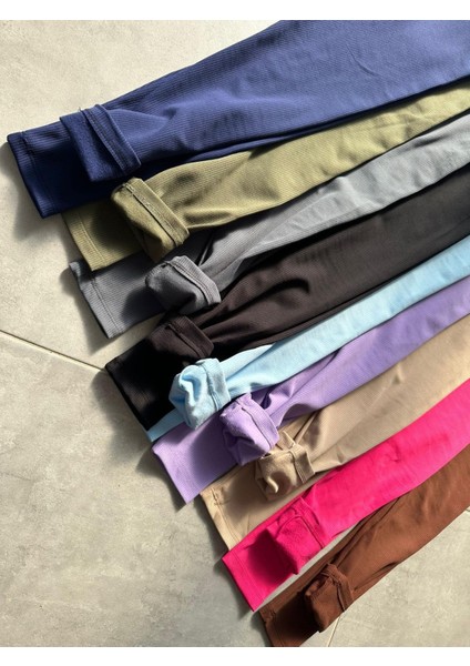 Yüksek Bel Kalın Bel Şardonlu Fitilli Tayt, Kışlık Tayt, Renkli Tayt modelleri