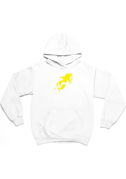 Motive Taycan Baskılı 3 Iplik Kalın Kışlık Sweatshirt Hoodie