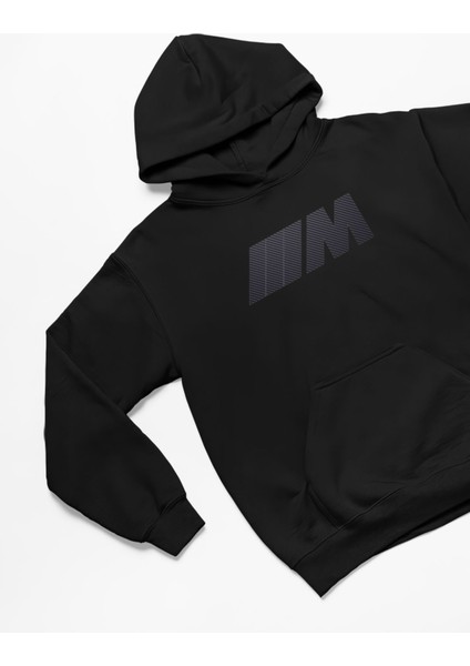 Bmw M Baskılı Unisex Oversize Sweatshirt 3 Iplik Kalın Kışlık Özel Tasarım Hoodie