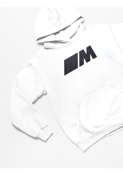 Bmw M Baskılı Unisex Oversize Sweatshirt 3 Iplik Kalın Kışlık Özel Tasarım Hoodie