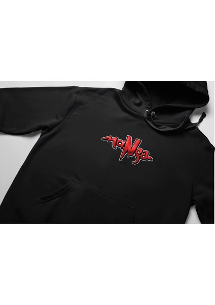 Manga Music Grubu Baskılı Unisex Oversize Sweatshirt 3 Iplik Kalın Kışlık Özel Tasarım Hoodie