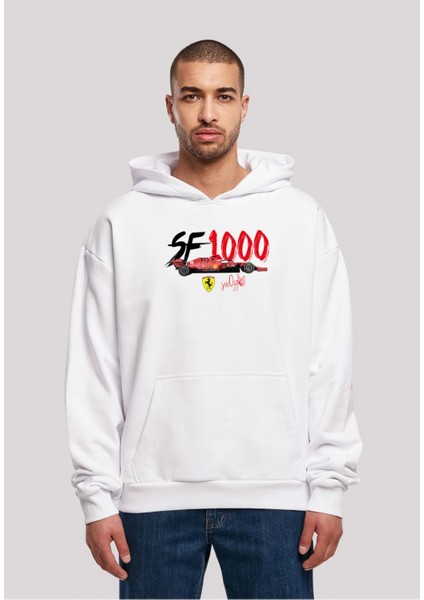 Formula 1 Ferrari Sf 1000 Baskılı 3 Iplik Kalın Kışlık Özel Tasarım Sweatshirt Hoodie