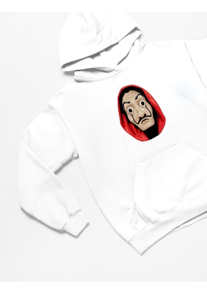 La Casa De Papel Baskılı Oversize Unisex 3iplik Kalın Kışlık Sweatshirt