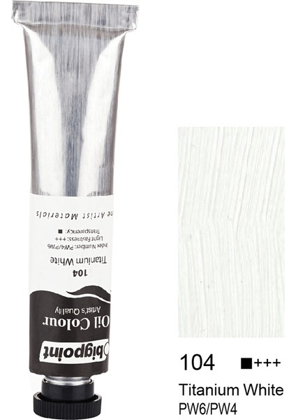 Yağlı Boya 45 ml Titanium White 104 6'lı Kutu