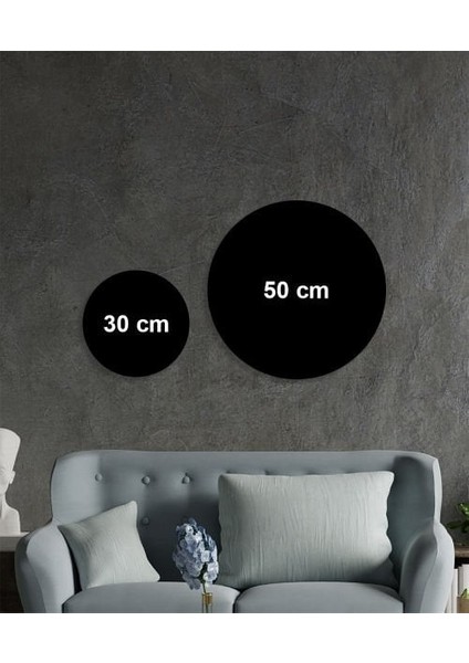 Yeşil Beyaz Soyut Yuvarlak Cam Tablo fırsatları