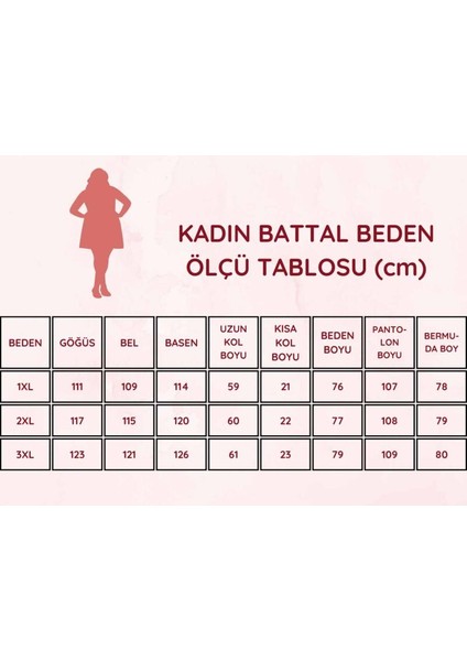 Gül Kurusu Cepli Büyük Beden Bayan Pijama Takımı 2798UYB