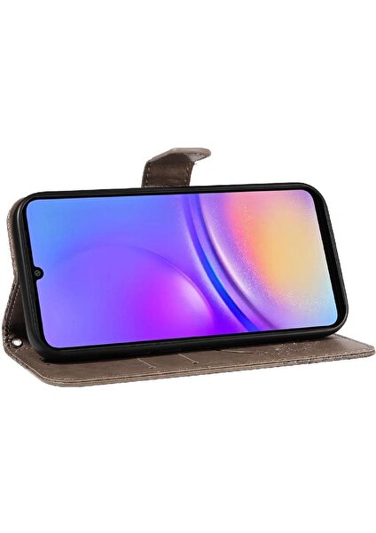 Kredi Kartı Yuvası Kabartmalı Kelebek ile Samsung Galaxy A06 Için Flip Case (Yurt Dışından)