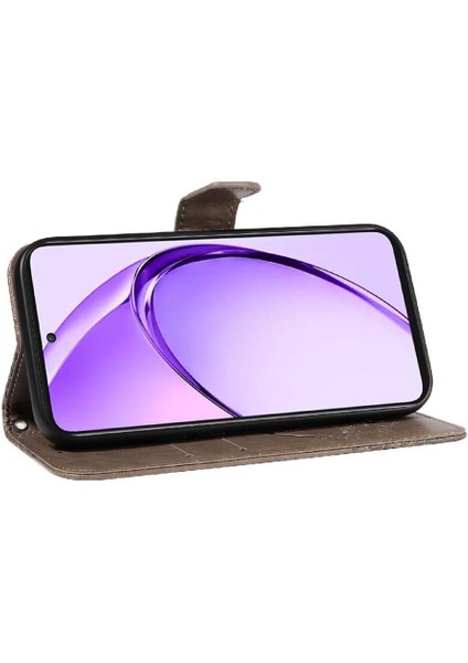 Oppo A3 Pro 5g Için Flip Case Ayrılabilir El Kayışı ile Kabartmalı Kelebek (Yurt Dışından)