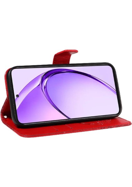 Oppo A3 Pro 5g Için Flip Case Ayrılabilir El Kayışı ile Kabartmalı Kelebek (Yurt Dışından)
