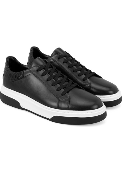 Dallin Siyah Erkek Deri Spor Ayakkabı