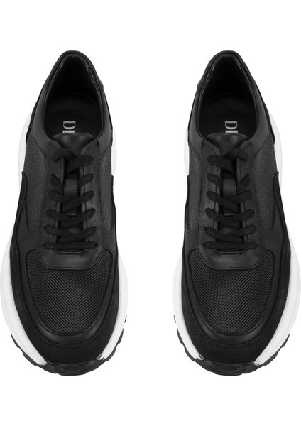 Esteban Siyah Erkek Deri Spor Ayakkabı indirimleri